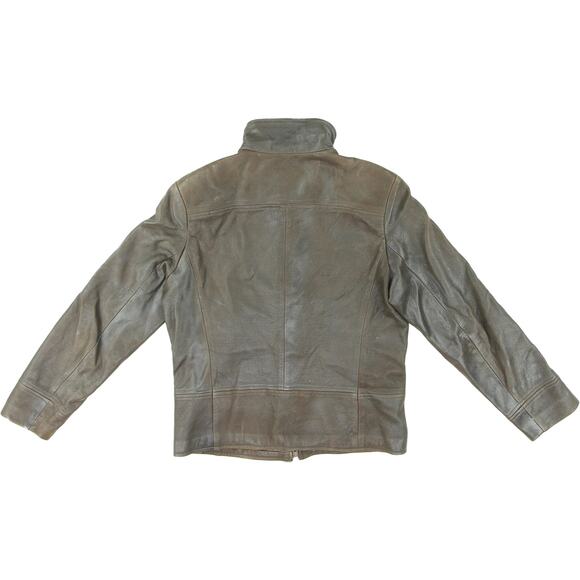 Women's Lone Pine Brown USA Made Full Zip Leather Jacket Coat M - Picture 8 of 12